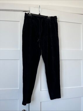 Only Black Corduroy Drawstring Joggers